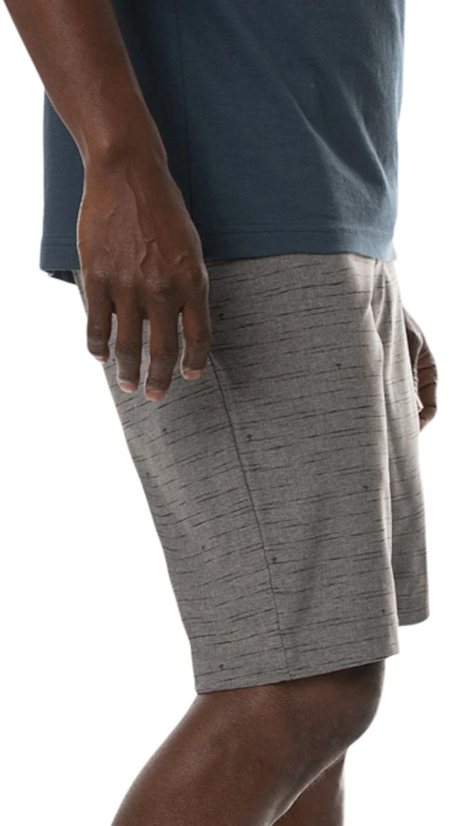 TravisMathew Men's Alone Time Hybrid Golf Shorts Heather Grey Pinstripe 5 TravisMathew Men's Alone Time Hybrid Golf Shorts Heather Grey Pinstripe - Image 3