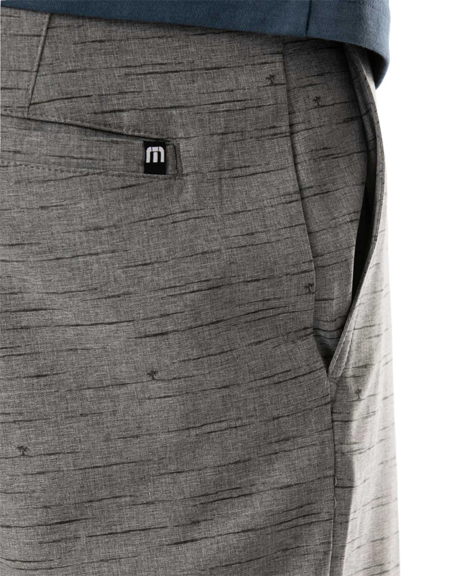 TravisMathew Men's Alone Time Hybrid Golf Shorts Heather Grey Pinstripe 6 TravisMathew Men's Alone Time Hybrid Golf Shorts Heather Grey Pinstripe - Image 4