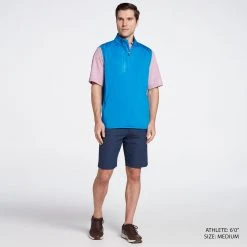Walter Hagen Men's Knit 1/4 Zip Golf Vest Nobility Blue -Golf Apparel Shop unnamed file 5226