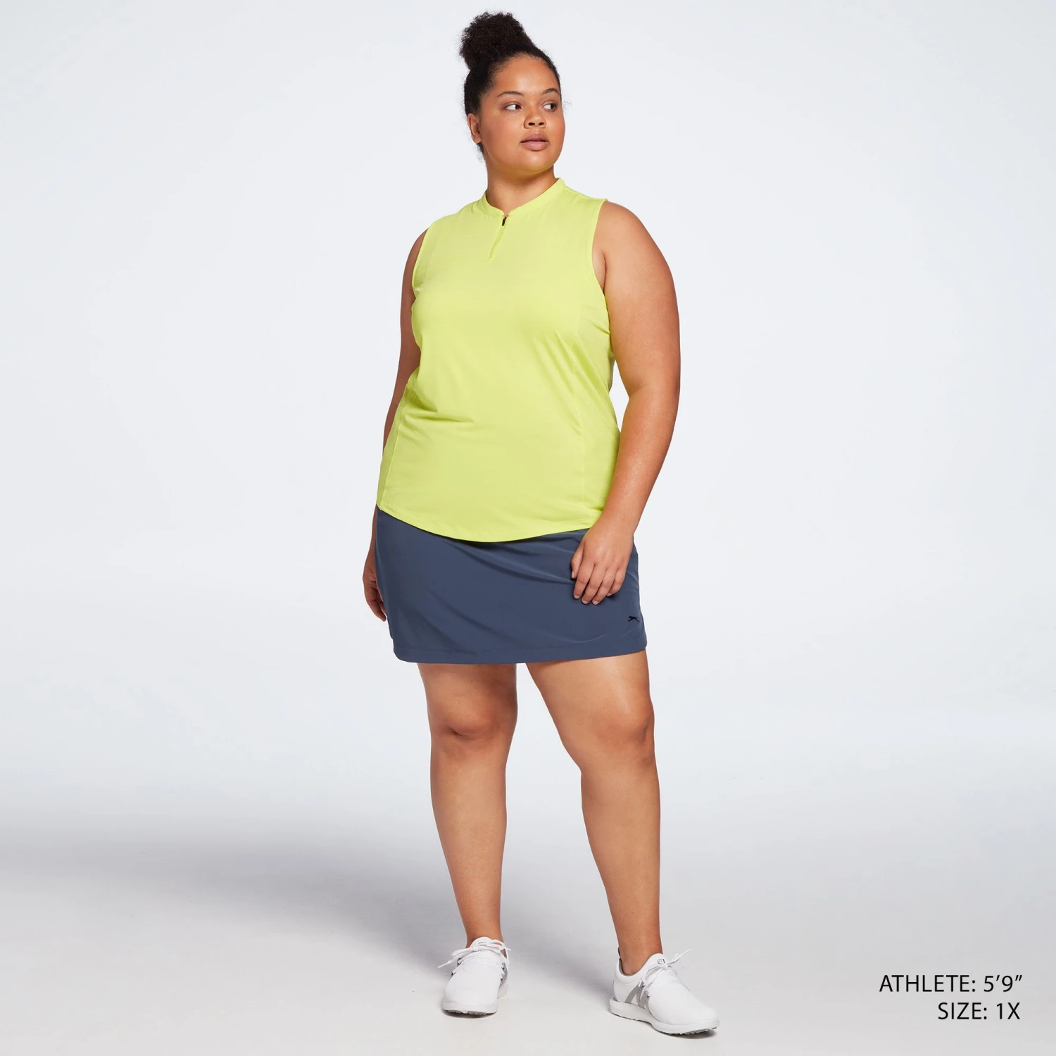 Slazenger Women's Core Textured Blade Sleeveless Golf Polo Light Grey 4 Slazenger Women's Core Textured Blade Sleeveless Golf Polo Light Grey - Image 2