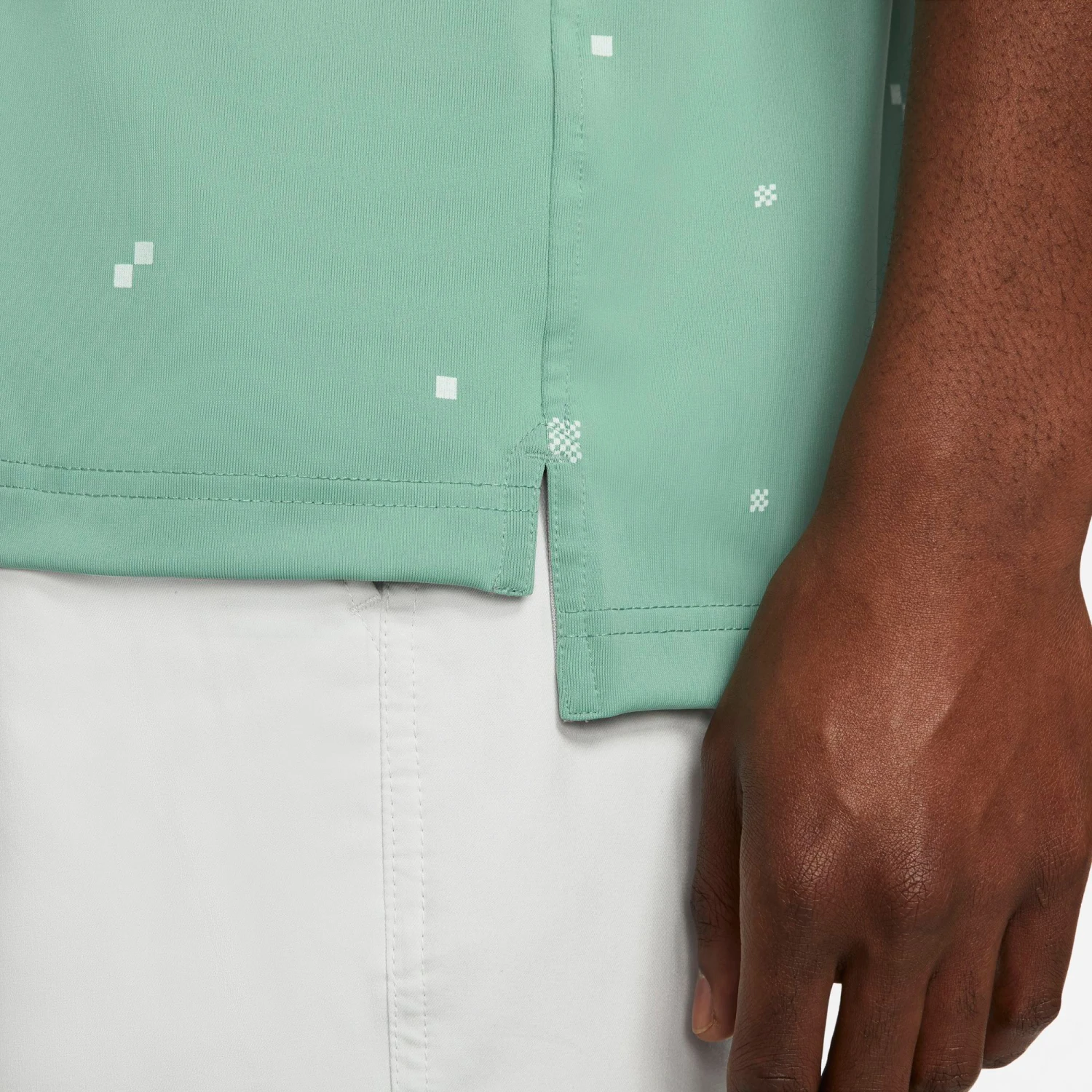 Nike Men's Dri-Fit Player Printed Golf Polo White 8 Nike Men's Dri-Fit Player Printed Golf Polo White - Image 6