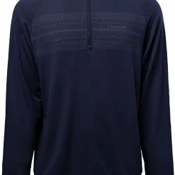 TravisMathew Men's Gulf Shores 1/4 Zip Golf Pullover Navy