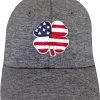 Black Clover Men's USA Heather Golf Hat Dark Gray -Golf Apparel Shop unnamed file 5370