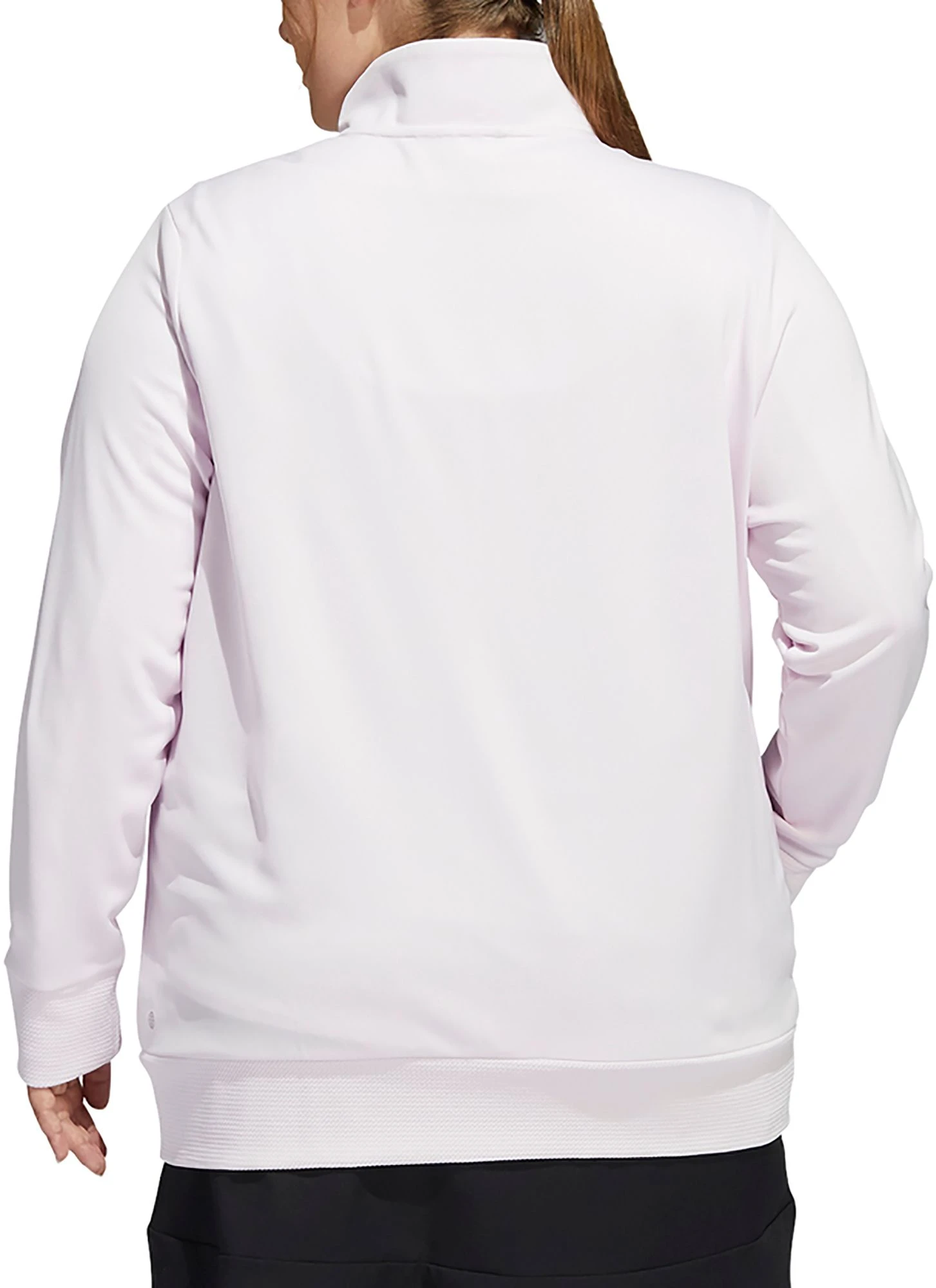 Adidas Women's Textured Full Zip Golf Jacket Crew Navy 9 Adidas Women's Textured Full Zip Golf Jacket Crew Navy - Image 7