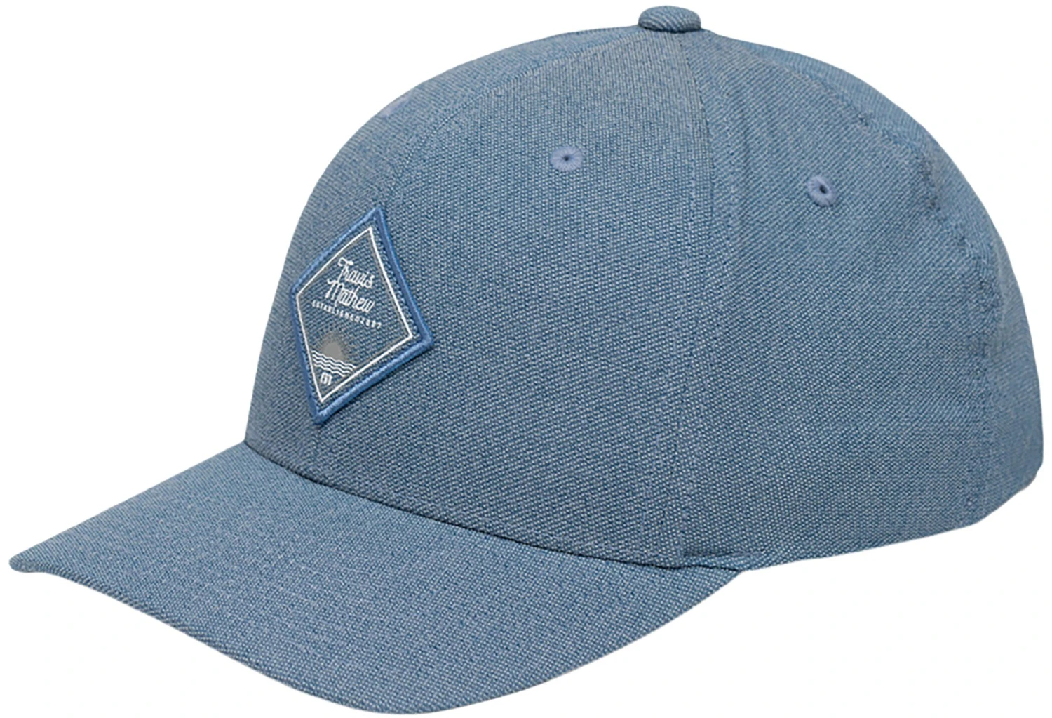 TravisMathew Men's Belly Flop Golf Hat Heather Blue Sapphire 5 TravisMathew Men's Belly Flop Golf Hat Heather Blue Sapphire - Image 3