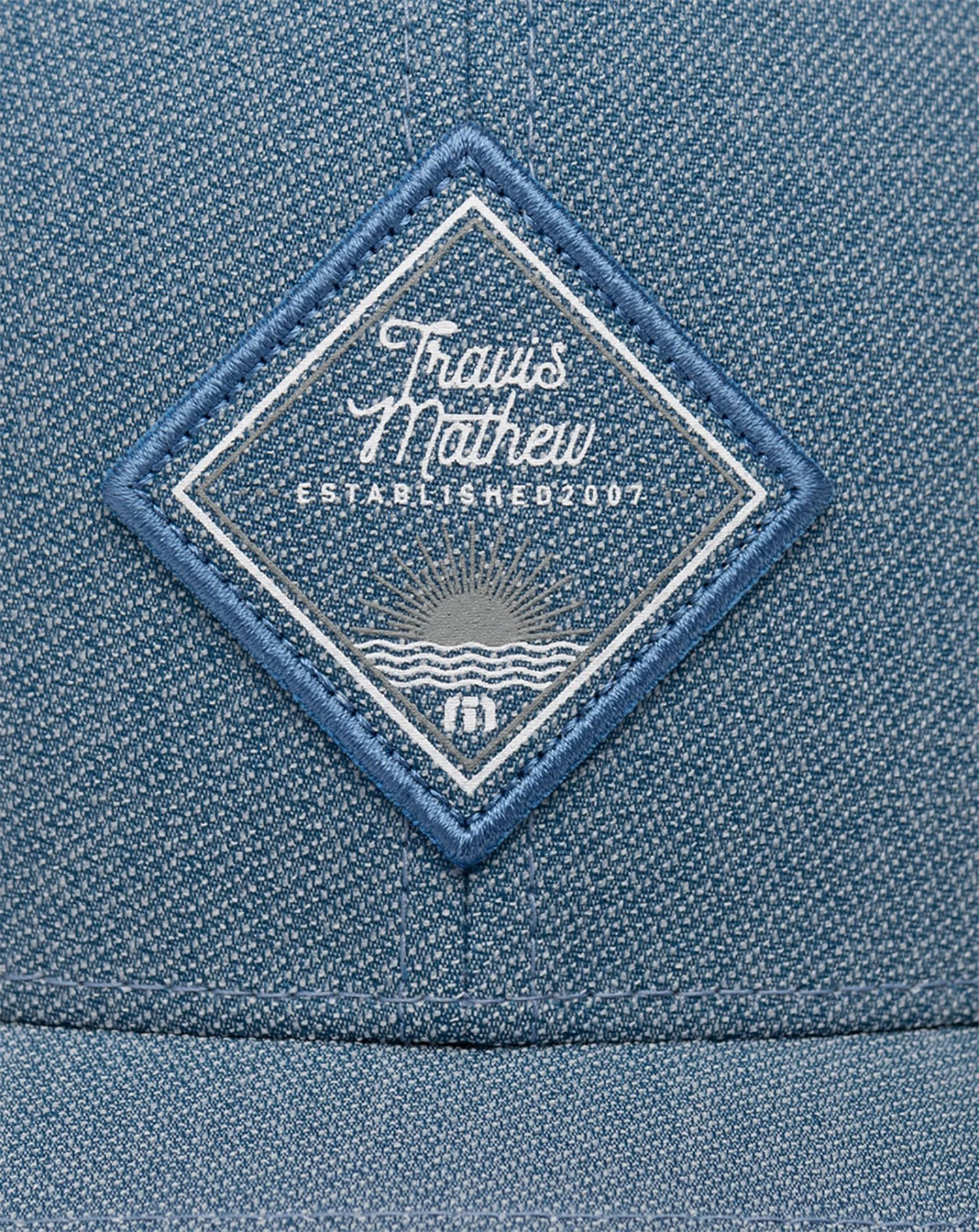 TravisMathew Men's Belly Flop Golf Hat Heather Blue Sapphire 6 TravisMathew Men's Belly Flop Golf Hat Heather Blue Sapphire - Image 4