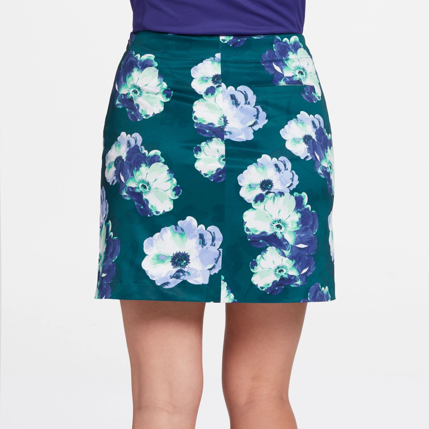 Lady Hagen Women's Magnolia Print 17'' Golf Skort Emerald Floral 6 Lady Hagen Women's Magnolia Print 17'' Golf Skort Emerald Floral - Image 4