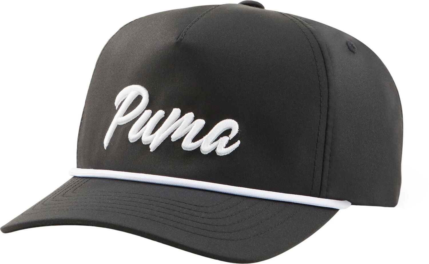 PUMA Retro Rope Snapback Golf Hat For Men White/navy 3 PUMA Retro Rope Snapback Golf Hat For Men White/navy