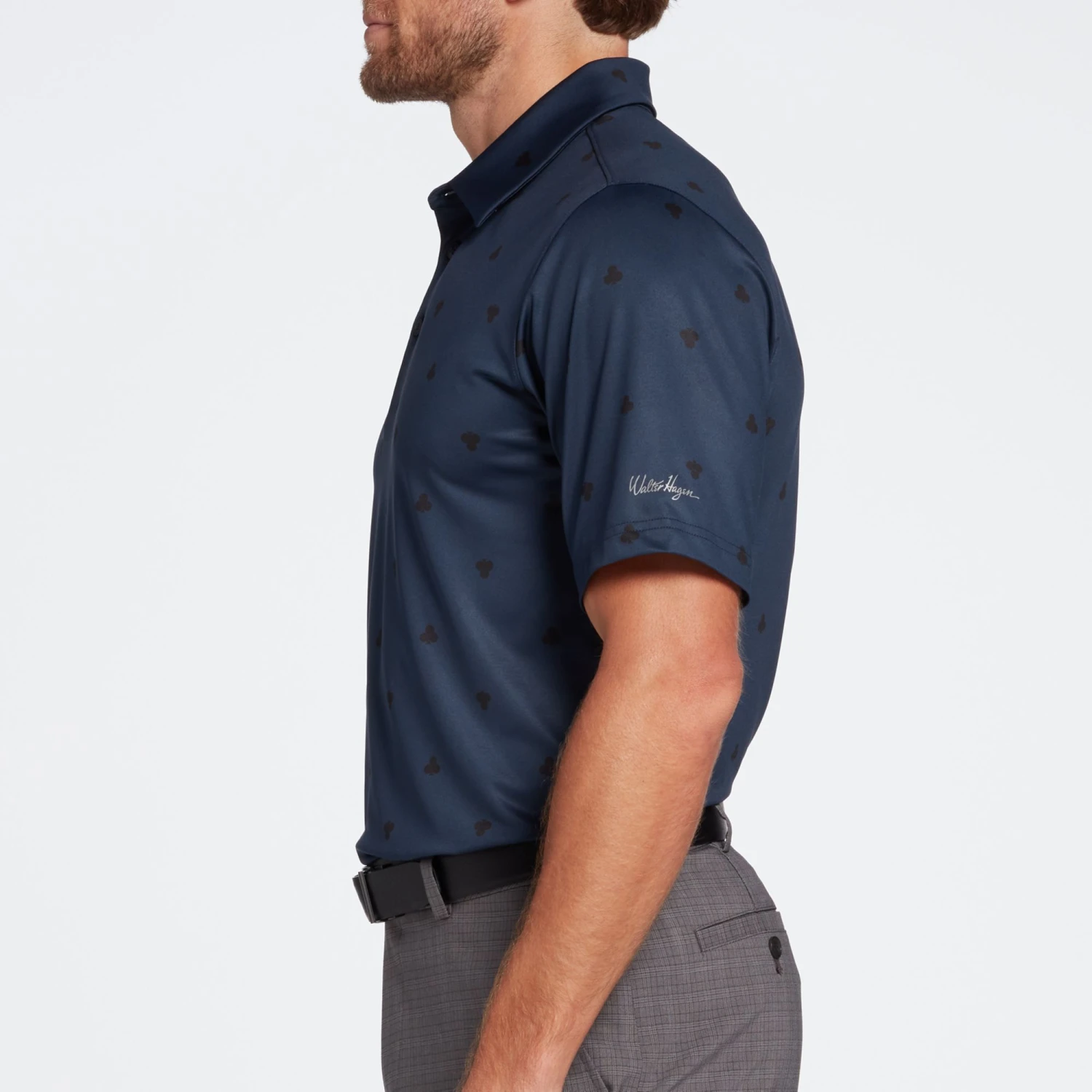 Walter Hagen Men's Perfect 11 Clubs Print Polo Clubs Dress Blues 6 Walter Hagen Men's Perfect 11 Clubs Print Polo Clubs Dress Blues - Image 4