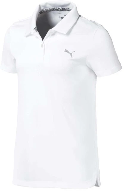 PUMA Girls' Essential Golf Polo Bright White 3 PUMA Girls' Essential Golf Polo Bright White