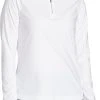 Lady Hagen Women's Solid UV Long Sleeve Golf Pullover White 1 Lady Hagen Women's Solid UV Long Sleeve Golf Pullover White -Golf Apparel Shop unnamed file 5588