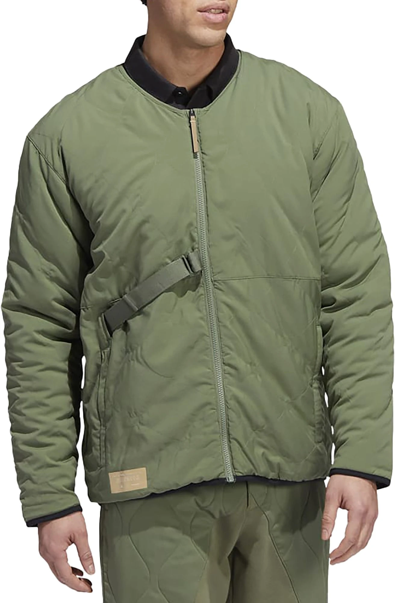 Adidas Men's Adicross Sherpa Jacket Cream White/natural Green 3 Adidas Men's Adicross Sherpa Jacket Cream White/natural Green