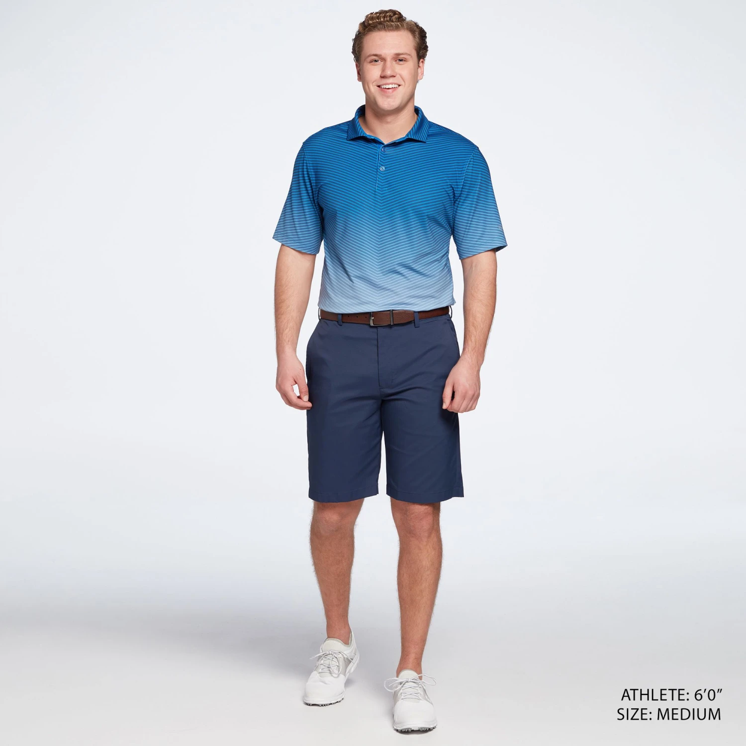 Walter Hagen Men's Perfect 11 Chevron Golf Polo Stormy Sky 4 Walter Hagen Men's Perfect 11 Chevron Golf Polo Stormy Sky - Image 2