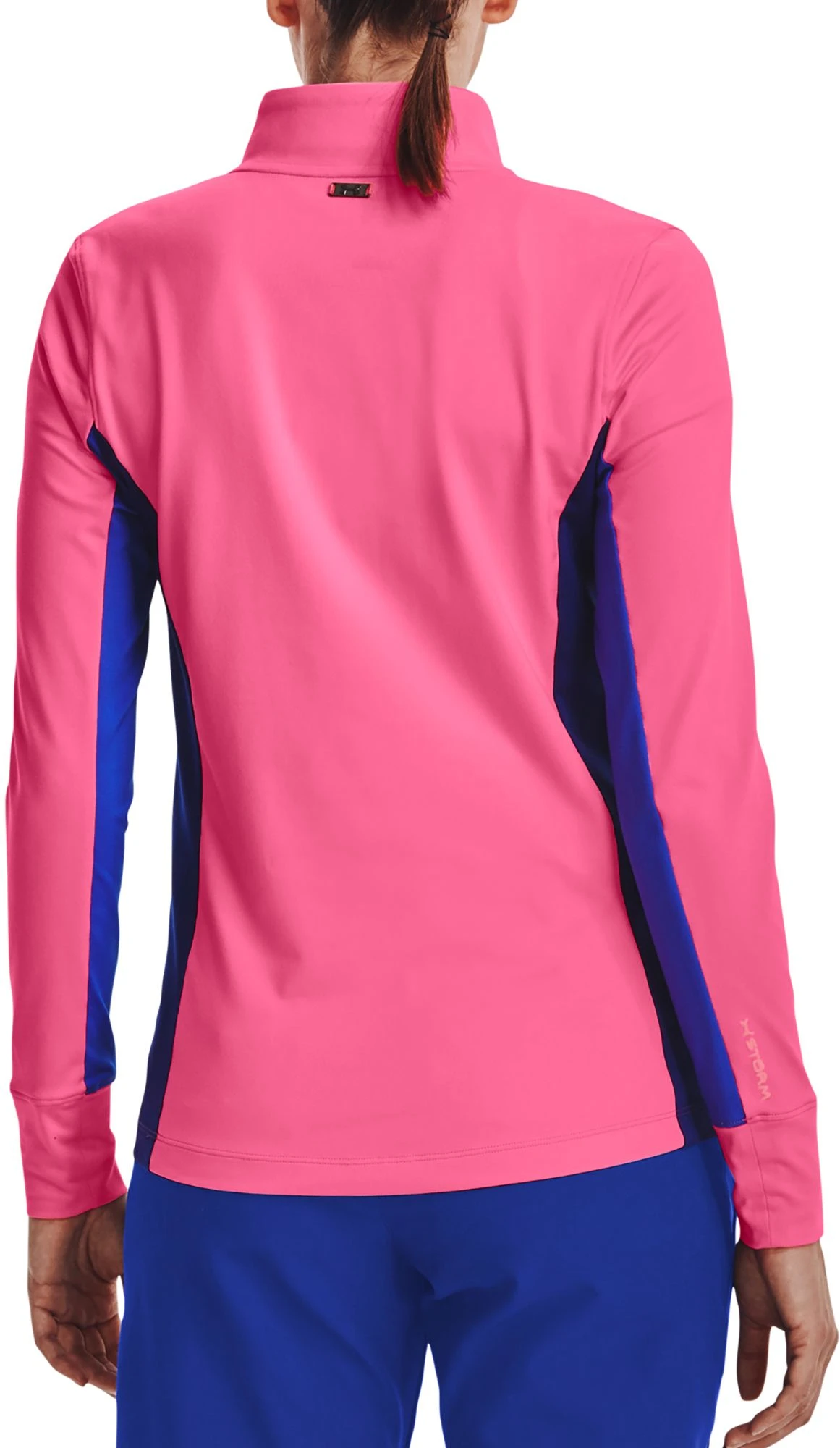 Under Armour Women's Storm Midlayer Golf 1/2 Zip Pnk Puk/vrs Blu/mtlc Slvr 5 Under Armour Women's Storm Midlayer Golf 1/2 Zip Pnk Puk/vrs Blu/mtlc Slvr - Image 3