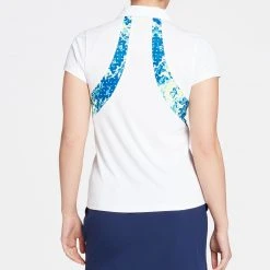 Slazenger Women's REFRESH Splice Golf Polo White -Golf Apparel Shop unnamed file 5733