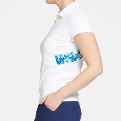 Slazenger Women's REFRESH Splice Golf Polo White -Golf Apparel Shop unnamed file 5734