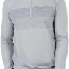 TravisMathew Men's Iceland High 1/4 Zip Golf Pullover Heather Sleet -Golf Apparel Shop unnamed file 5759