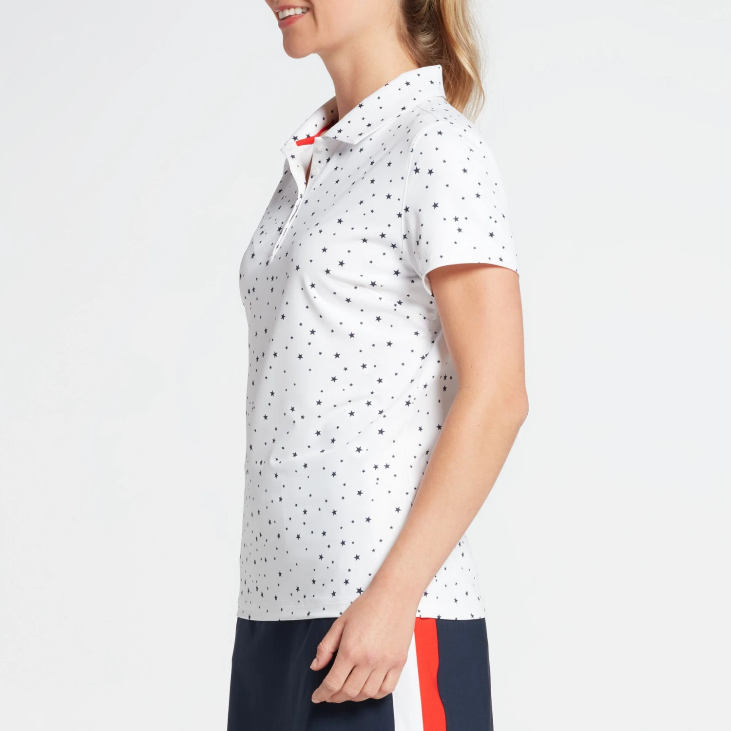 Lady Hagen Women's USA Mini Star Golf Polo Mini Star White 6 Lady Hagen Women's USA Mini Star Golf Polo Mini Star White - Image 4