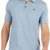 TravisMathew Men's Soho Golf Polo Faded Denim -Golf Apparel Shop unnamed file 5839
