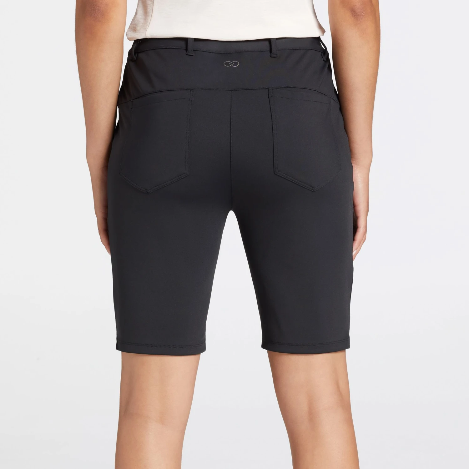 CALIA Women's Golf 9" Bermuda Shorts Pure Black 4 CALIA Women's Golf 9" Bermuda Shorts Pure Black - Image 2