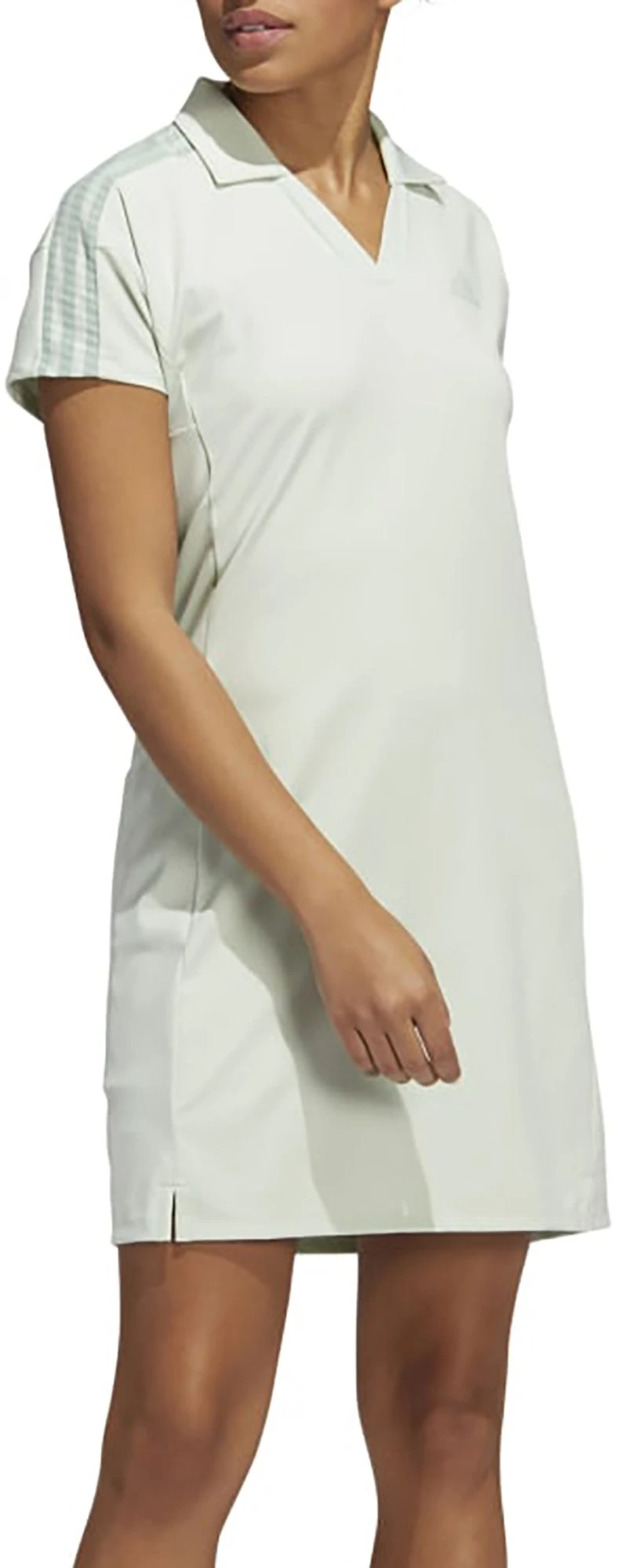 Adidas Women's 3 Stripes Golf Dress Linen Green 3 Adidas Women's 3 Stripes Golf Dress Linen Green