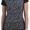 EPNY Women's Cap Sleeve Scrolling Snakeskin Print Golf Polo Black Multi -Golf Apparel Shop unnamed file 6009