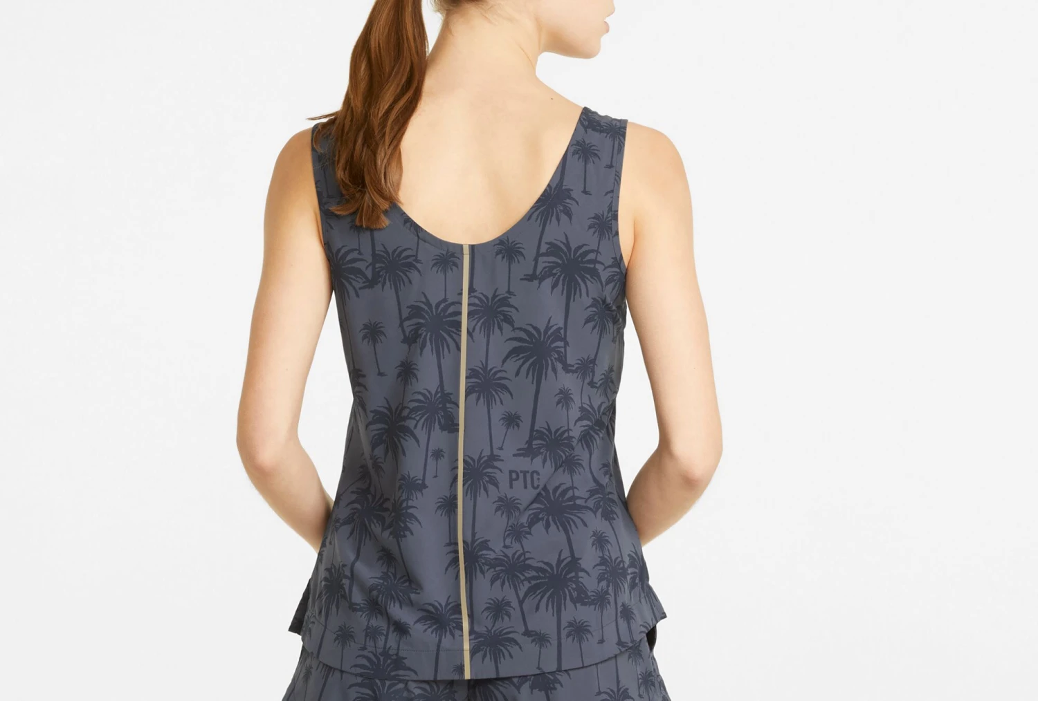 PUMA X PTC Women's Palm Golf Tank Top Navy Blazer 5 PUMA X PTC Women's Palm Golf Tank Top Navy Blazer - Image 3