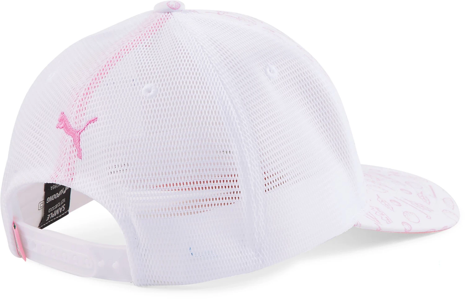 PUMA Men's Golf Arnold Palmer King Snapback Hat White/pink 5 PUMA Men's Golf Arnold Palmer King Snapback Hat White/pink - Image 3