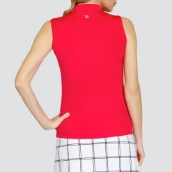 Tail Women's Katrin Sleeveless Golf Polo Begonia -Golf Apparel Shop unnamed file 6161