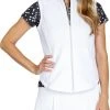 Tail Women's Textured Golf Vest Chalk -Golf Apparel Shop unnamed file 6238