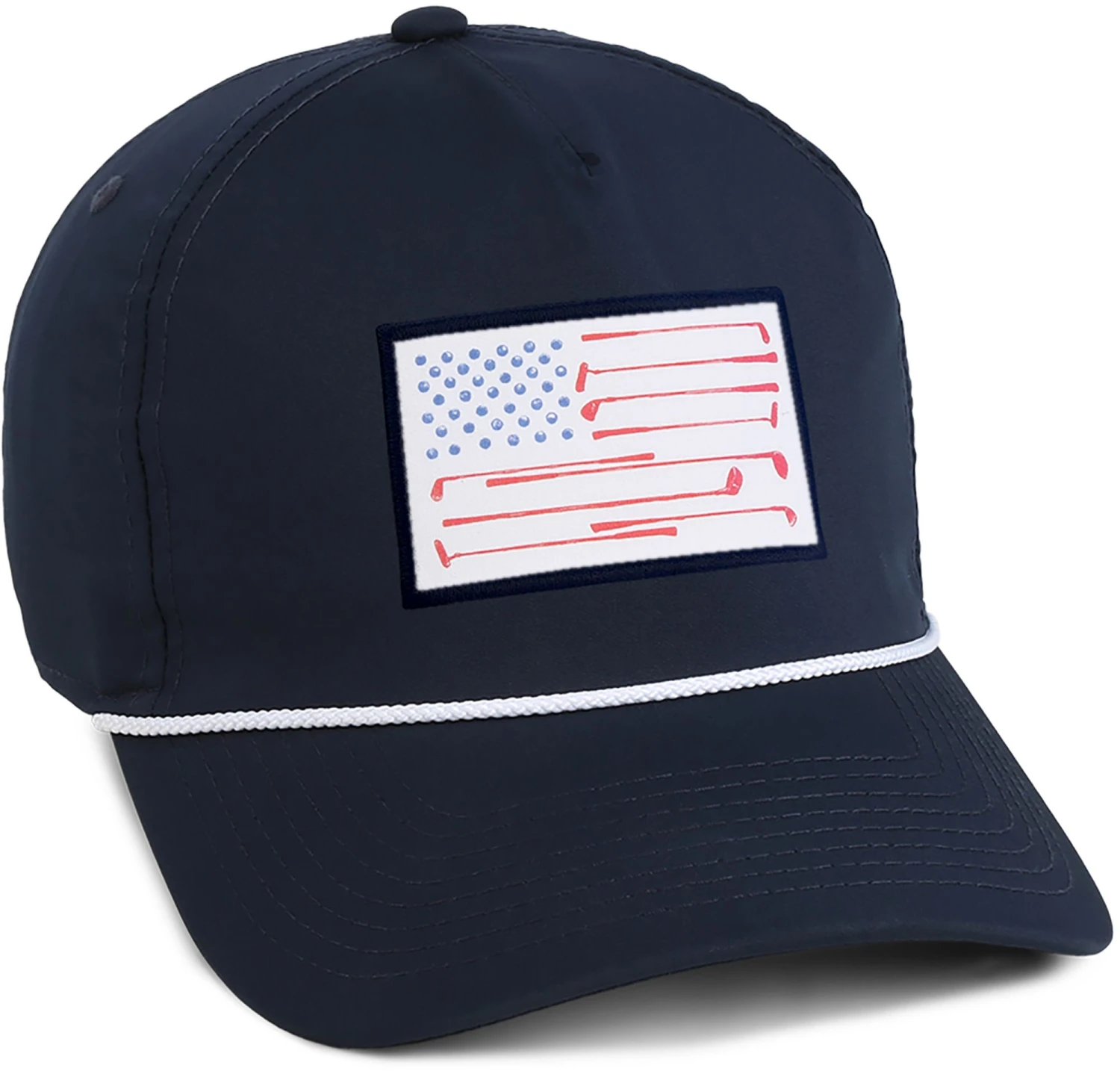 Barstool Sports Men's Flag Patch Golf Hat White 3 Barstool Sports Men's Flag Patch Golf Hat White