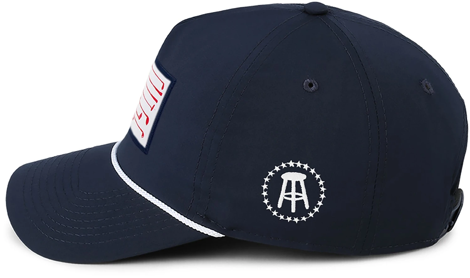 Barstool Sports Men's Flag Patch Golf Hat White 5 Barstool Sports Men's Flag Patch Golf Hat White - Image 3