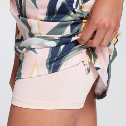 Lady Hagen Women's 16" Side Ruching Golf Skort Retro Leaf Frosted Pink 12 Lady Hagen Women's 16" Side Ruching Golf Skort Retro Leaf Frosted Pink -Golf Apparel Shop unnamed file 633