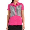 SwingDish Women's Summer Pink Striped Golf Polo 1 SwingDish Women's Summer Pink Striped Golf Polo -Golf Apparel Shop unnamed file 6421