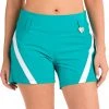 SwingDish SwishDish Women's Charlotte Teal Golf Shorts 2 SwingDish SwishDish Women's Charlotte Teal Golf Shorts -Golf Apparel Shop unnamed file 6433