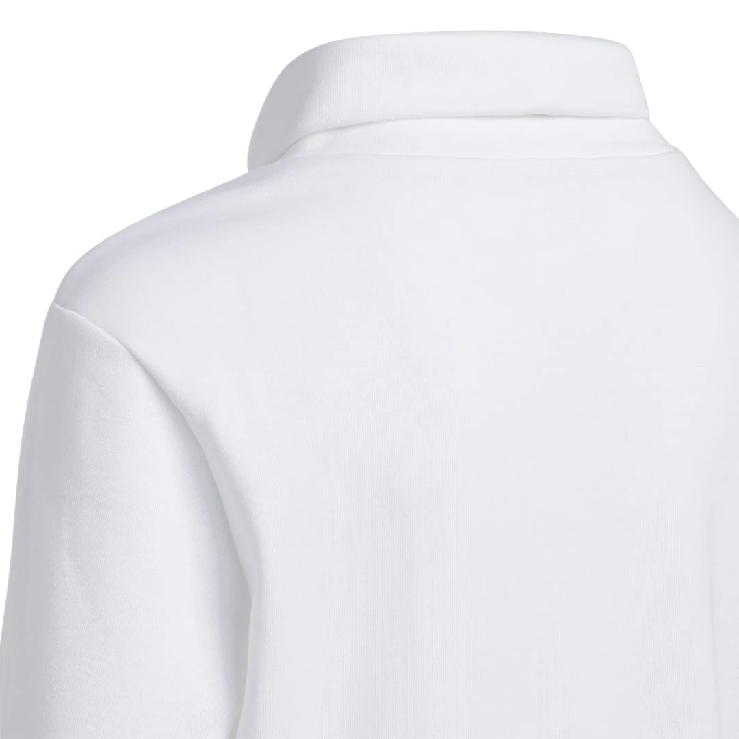 Adidas Girls' Mock Neck Golf Sweatshirt White 7 Adidas Girls' Mock Neck Golf Sweatshirt White - Image 5