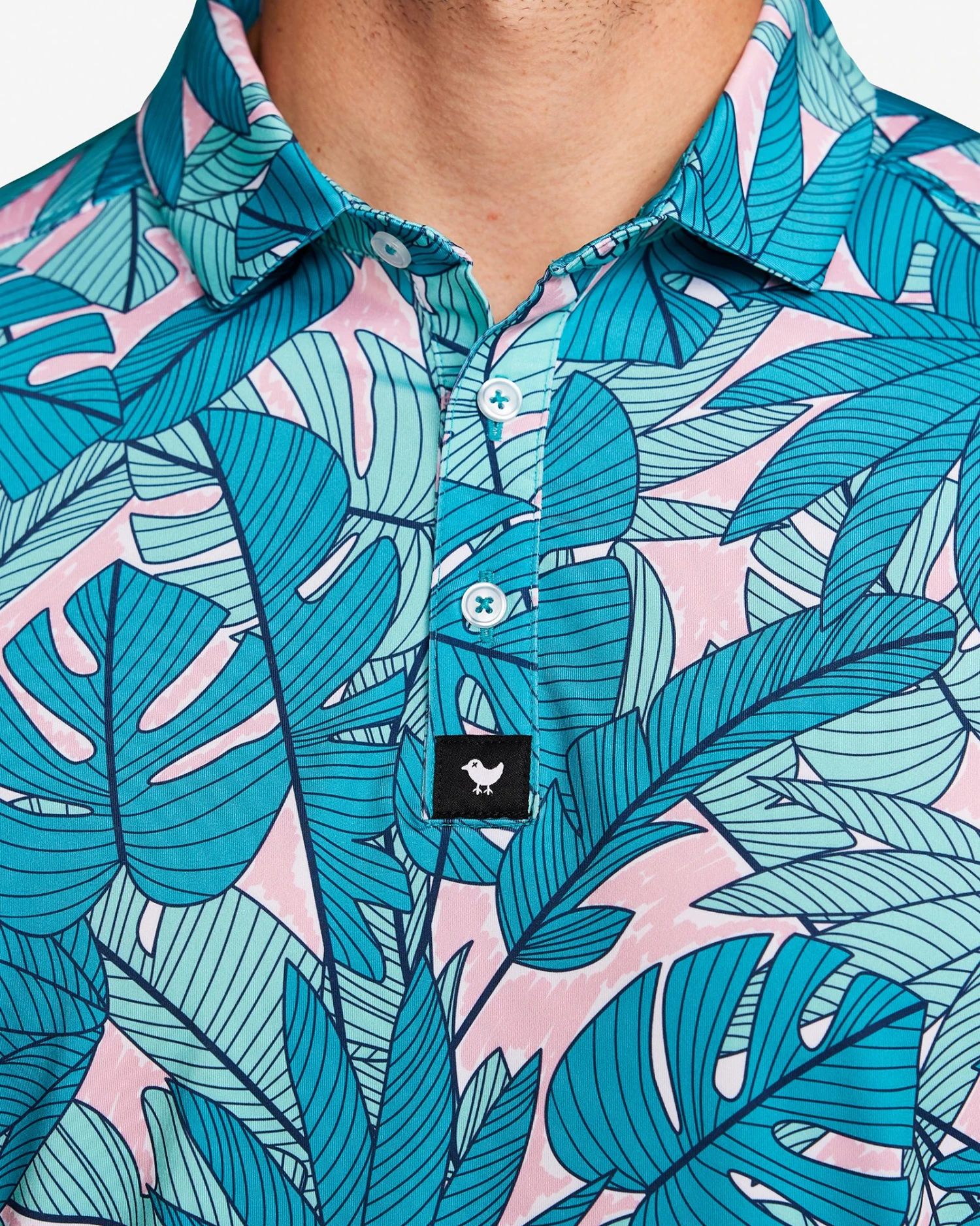 Bad Birdie Men's Palmnado Golf Polo 5 Bad Birdie Men's Palmnado Golf Polo - Image 3