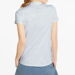 Puma Women's MATTR Bouquet Golf Polo Bright White/high Rise -Golf Apparel Shop unnamed file 6557