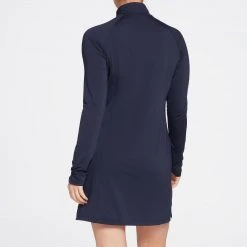 Lady Hagen Women's Solid UV Long Sleeve Golf Dress Dark Navy -Golf Apparel Shop unnamed file 66
