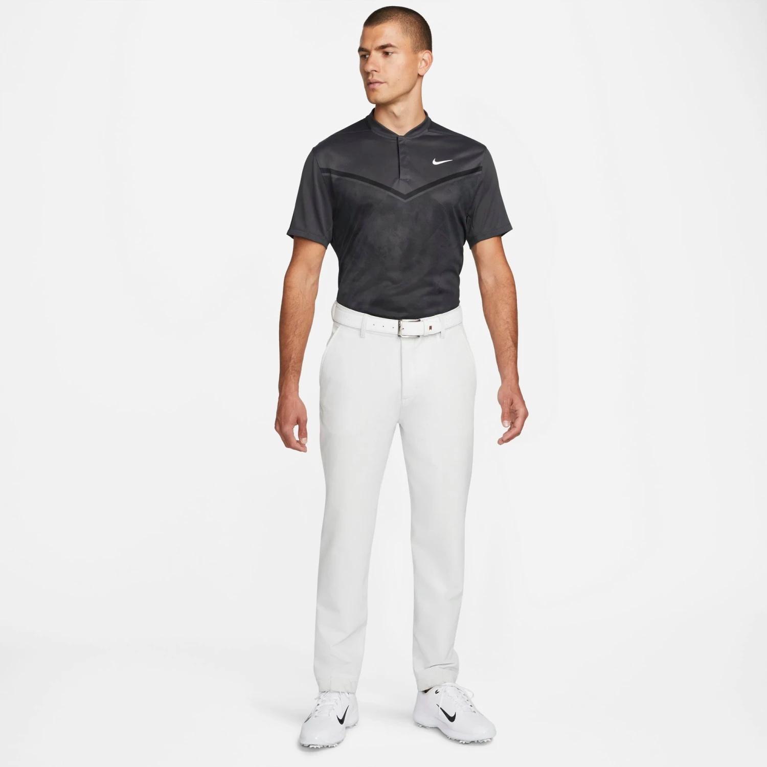 Nike Men's Dri-FIT ADV Tiger Woods Blade Collar Golf Polo Dk Smoke Grey 4 Nike Men's Dri-FIT ADV Tiger Woods Blade Collar Golf Polo Dk Smoke Grey - Image 2