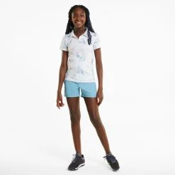 PUMA Girls' MATTR Lowlands Golf Polo Bright White/mauve Pop 6 PUMA Girls' MATTR Lowlands Golf Polo Bright White/mauve Pop -Golf Apparel Shop unnamed file 6678