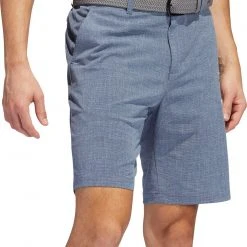 Adidas Men's Crosshatch Primegreen Golf Shorts Pulse Lime/white