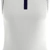 Callaway Women's Contrast Scallop Sleeveless Golf Polo Shirt Brilliant White -Golf Apparel Shop unnamed file 6756