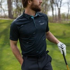 Barstool Sports Men's Jungle Golf Polo Charcoal/blue 10 Barstool Sports Men's Jungle Golf Polo Charcoal/blue -Golf Apparel Shop unnamed file 6790