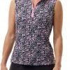 SanSoleil San Soleil Women's Solcool Sleeveless Mock Neck Golf Shirt Sunshine Navy 1 SanSoleil San Soleil Women's Solcool Sleeveless Mock Neck Golf Shirt Sunshine Navy -Golf Apparel Shop unnamed file 6792