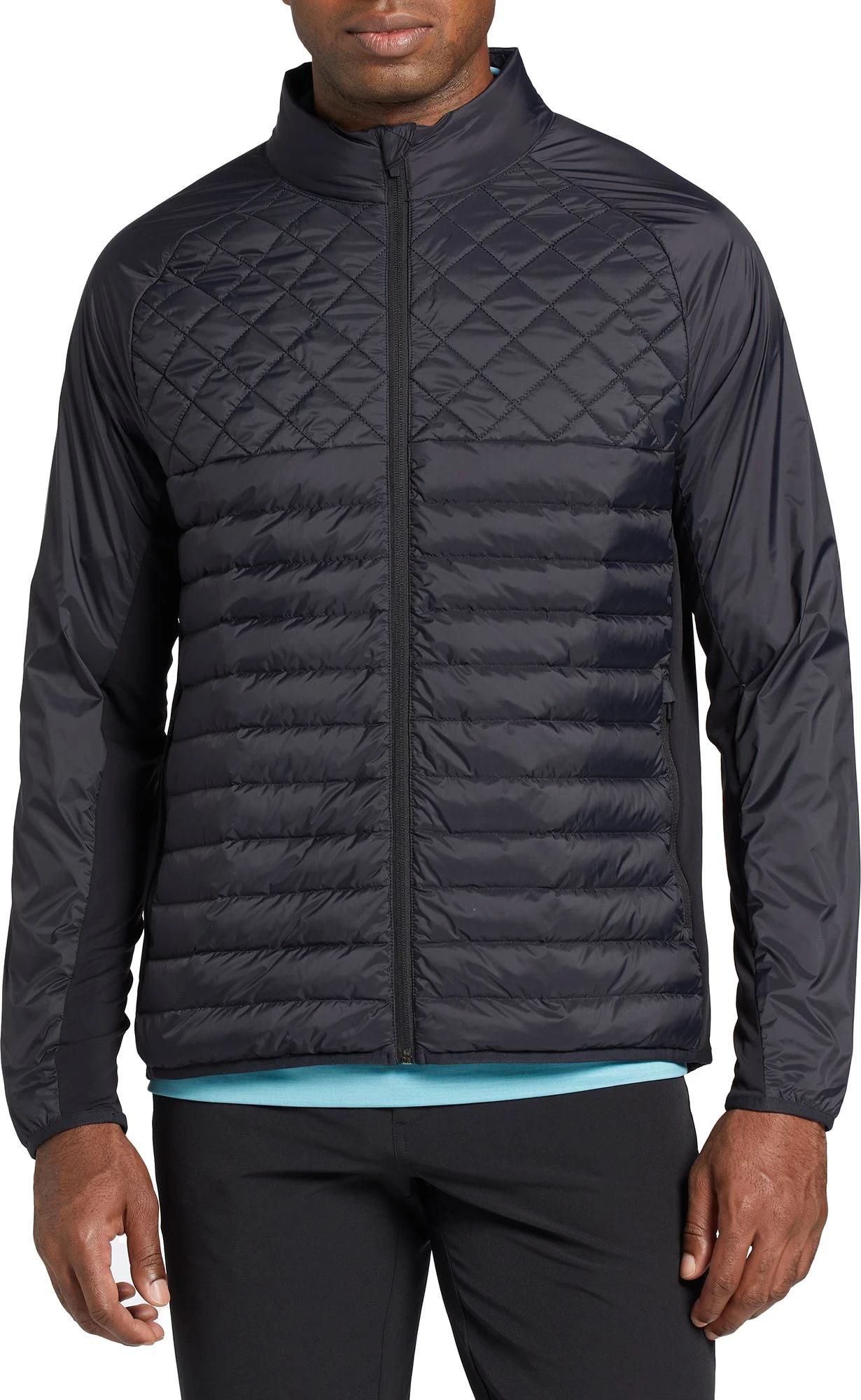 Walter Hagen Perfect 11 Lightweight Thermal Full-Zip Golf Jacket For Men Black 3 Walter Hagen Perfect 11 Lightweight Thermal Full-Zip Golf Jacket For Men Black