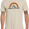 Original Penguin Men's Retro Rainbow T-Shirt Oatmeal -Golf Apparel Shop unnamed file 6843
