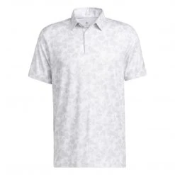 Adidas Men's Prisma Print Golf Polo White/grey Two