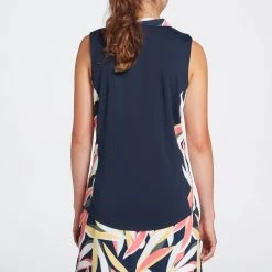 Lady Hagen Women's Tropical Side Piece Sleeveless Golf Polo Tropical Dark Navy 8 Lady Hagen Women's Tropical Side Piece Sleeveless Golf Polo Tropical Dark Navy -Golf Apparel Shop unnamed file 688
