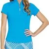 Tail Women's Ignace Short Sleeve Golf Top Destiny Blue -Golf Apparel Shop unnamed file 6897